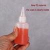 Graduated Food Grade PE Squeeze Bottle with Pointed Spout for Sauces, Paints, and More