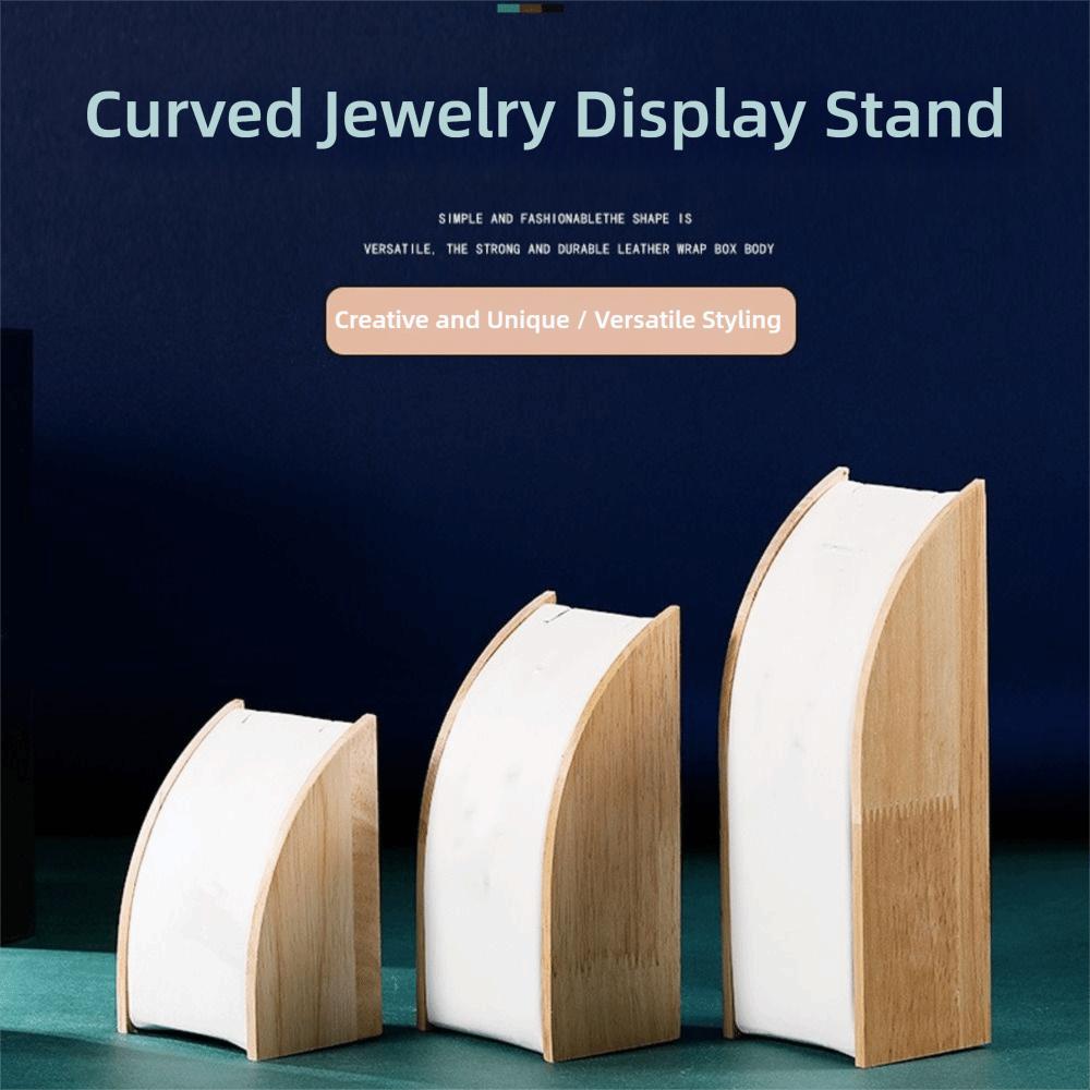 Wooden Necklace Display Stand Portable Counter Display Props Durable Jewelry Storage Rack