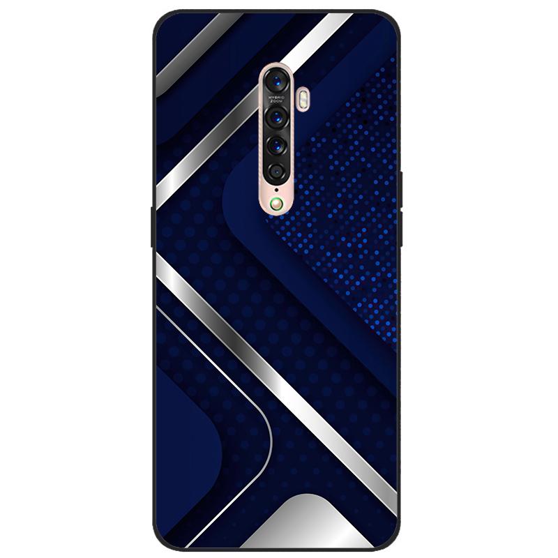 Für OPPO Reno 2 Hülle Weiches TPU-Silikon Cartoon Rückseite Handyhüllen TPU Schwarzer Stoßfänger für Hülle PCKM70, PCKT00, PCKM00, CPH1907