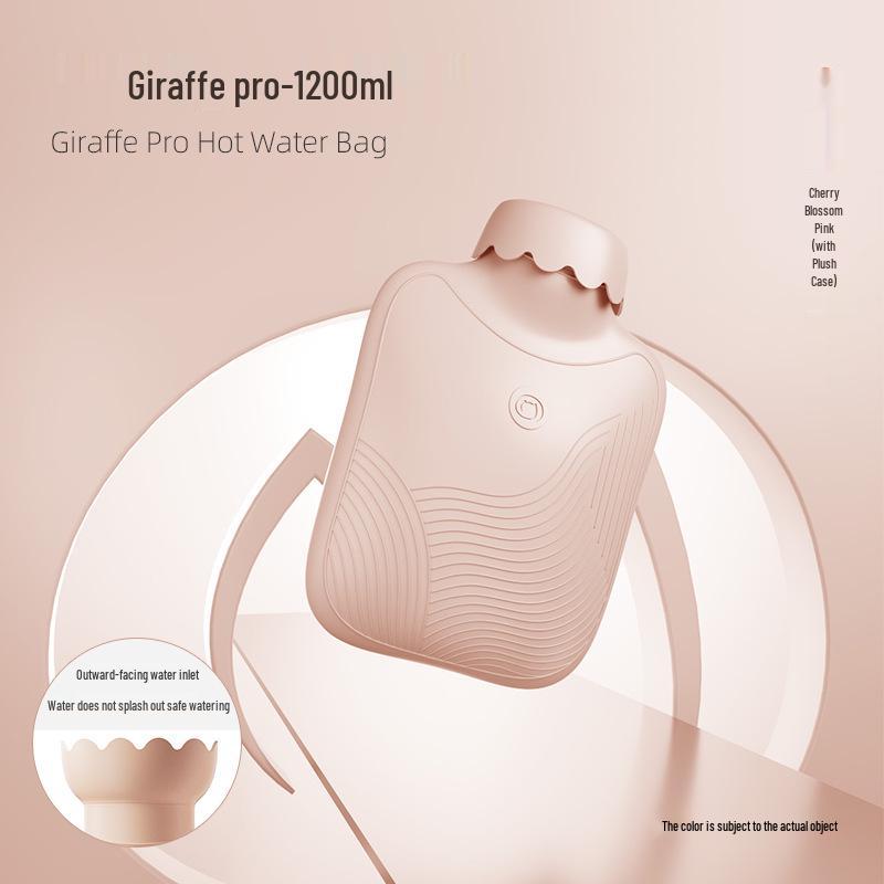 Thickened Cute Plush Hot Water Bottle - Old-Fashioned, Explosion-Proof Design for Warm Feet, Bed Heating, and Hot Compress Therapy