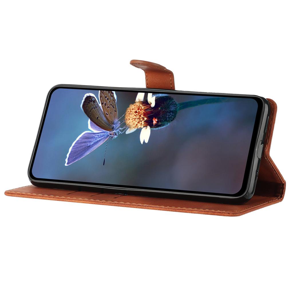 Flower Imprint Leather Case for Sony Xperia 5,Wallet Stand Mobile Phone Protective Cover