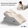 Bed Backrest Pillow Ergonomic Design Lumbar Support Cushion for Home Reading In Bed Sofa Chair Washable Cover Back Pain Relief