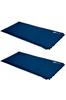 WAQ Camping Car Camping Thick Set of Special Inflatable Mat Set of Mat, Mat, 8cm, 2, Compact, R-Value 6.0, Urethane, Lightweight, (Navy, 2)