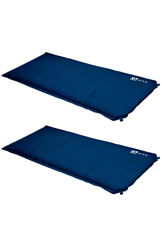 WAQ Camping Car Camping Thick Set of Special Inflatable Mat Set of Mat, Mat, 8cm, 2, Compact, R-Value 6.0, Urethane, Lightweight, (Navy, 2)