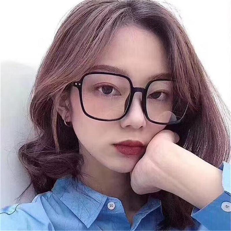 Oversized Women Square Myopia Glasses Finished Big Frame Minus Degree Optical Eyeglasses Prescription 0 -0 .5 -1 .0 -1 .5 To -6 .0