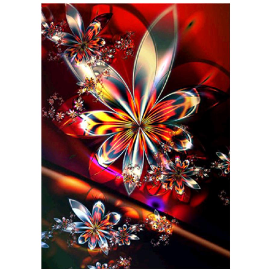 

Повний 5D Diy Алмазний живопис Різні квіти Мозаїка Вишивка Вишивка хрестиком Домашній декор Ручна робота Подарунок 30x40cm