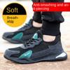 Labor Insurance Shoes Men's Anti-smashing and Anti-piercing Labor Insurance Shoes Large Holes Breathable Light Bottom Safety Shoes