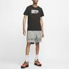 Nike T Shirts Men's Black Crew Neck Moderate Straight Fit CU0088-010