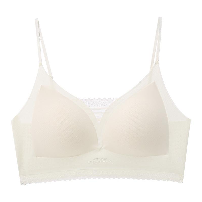 New Bra Upper Support Comfortable Breathable Fixed Cup Beautiful Back Thin Shoulder Strap Bra
