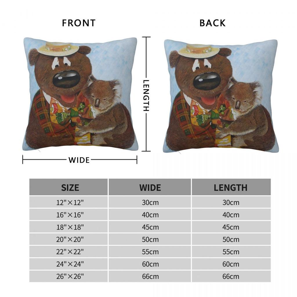 Here'S Humphrey Humphrey B. Bear Square Pillowcase Polyester Linen Velvet Pattern Zip Decor Pillow Case Home Cushion Cover 18"