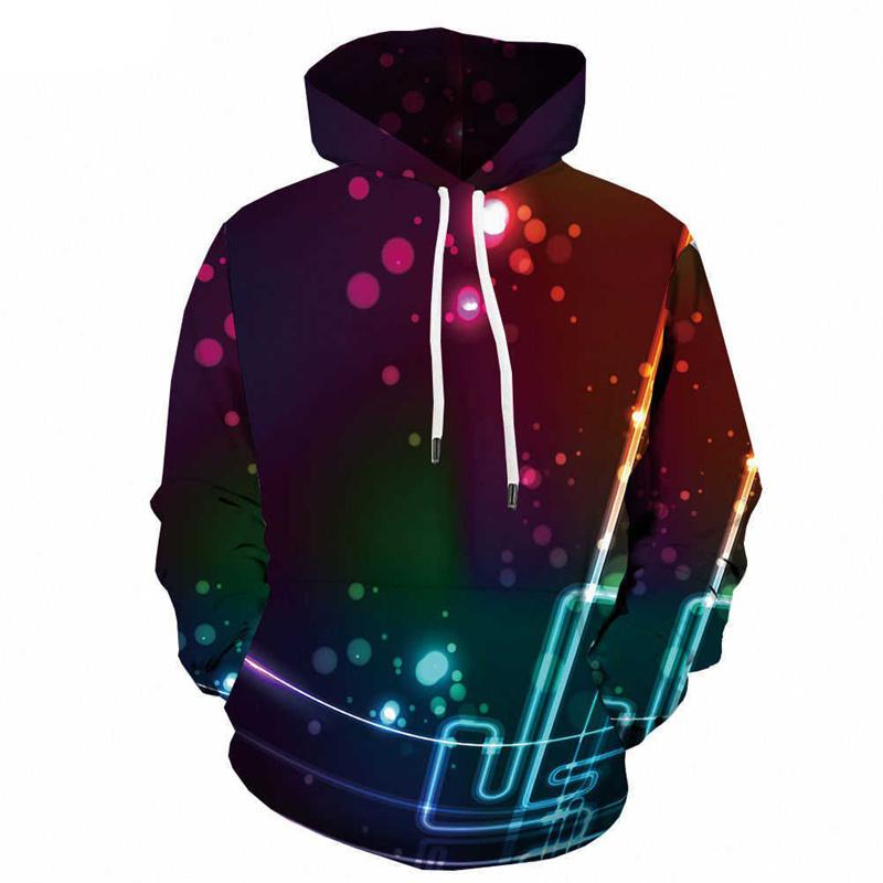 

Психоделічна толстовка з 3D-принтом для чоловіків, світшот з кольоровим блокуванням, вуличні топи з довгим рукавом, пуловер, вільні худі 6XL