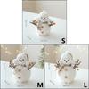 Christmas Snowman Ornaments Lovely Plush Snowman Doll Tabletop Decorations for Home Kitchen Holiday Party Decoration