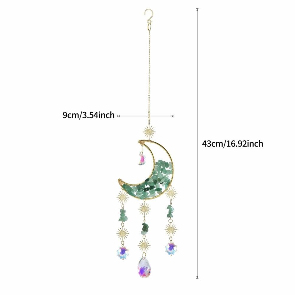 Crystal Sun Catcher Prism Colorful Wind Chimes Creative Moon Catchers  Yard Garden Decor