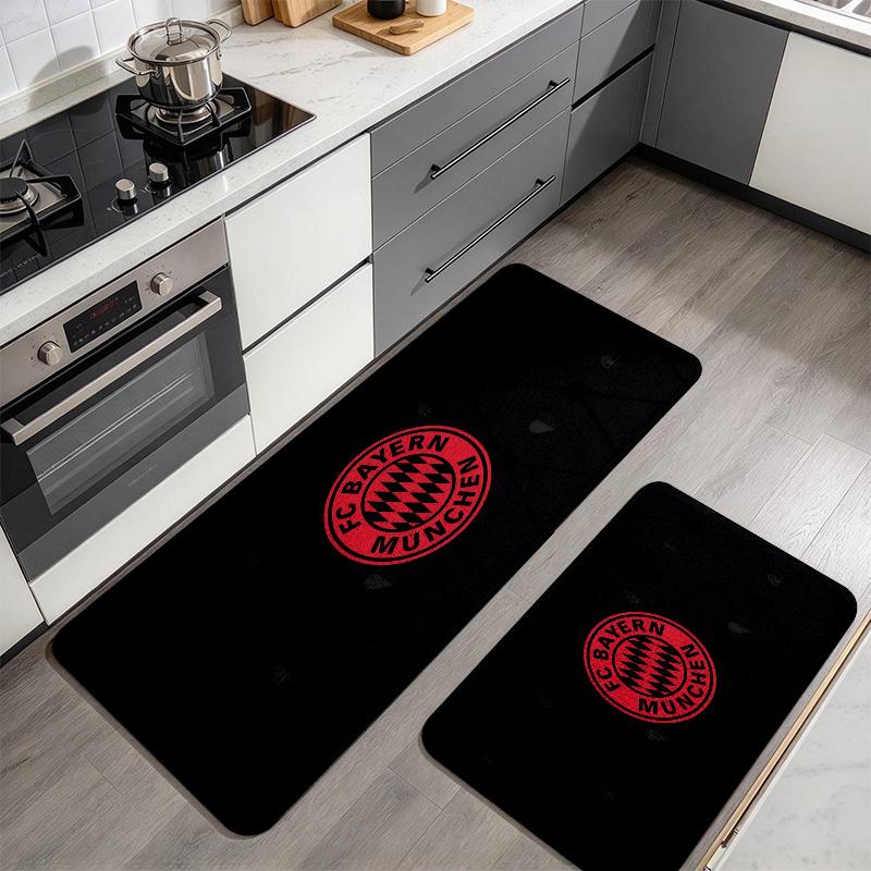 Bayern Munich2 Flannel Kitchen Mat Christmas Soft Area Rug Non Slip Floor Carpet Home Decoration