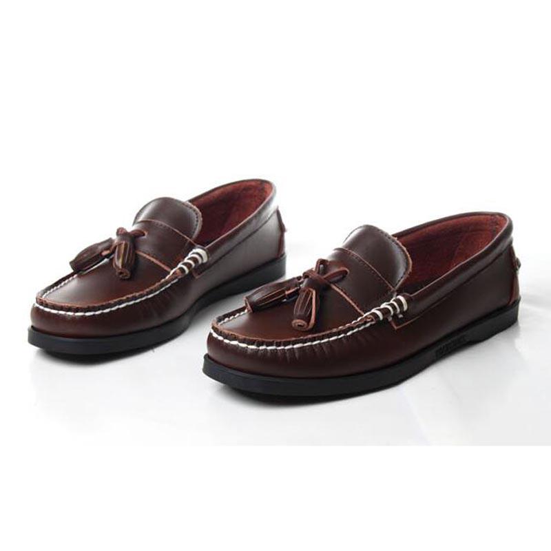 Pánské Dámské Pravá Kůže Docksides Klasické Lodní Boty,Homme Femme Námořnická Modrá-Červená Nadměrná Velikost 36-46 Značkové Baleríny Mokasíny A085