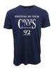 T-SHIRT NAVY LOGO DÉLAVÉ FESTIVAL DE CANNES 1992 Réimpression Tailles S-4XL