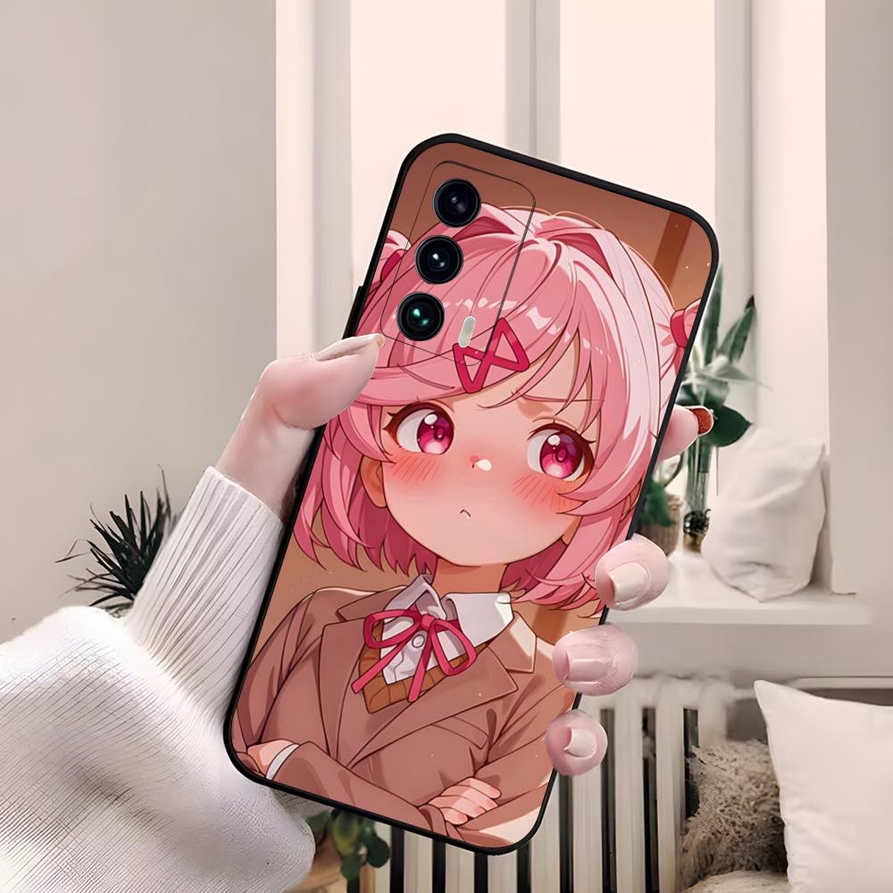 Cartoon Character Natsuki Phone Case For Samsung S26 S25 Edge S24 S23 S22 S21 S20 Ultra Plus Fe A55 56 15 4G 5G Galaxy Silicon C