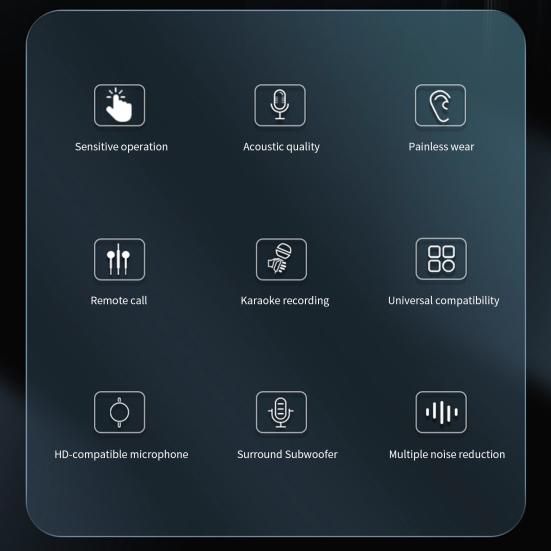 1 Set XT11 Bluetooth-compatible 4.2 Intelligent Wireless Earbud Noise Reduction Heavy Bass Magnetic