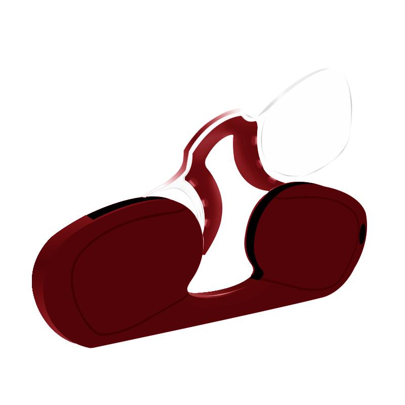 Rolipop Clip Nose Mini Mens Readers Reading Glasses For Women With Case Portable Rimless 1.0 1.5 2.0 2.5 3.0