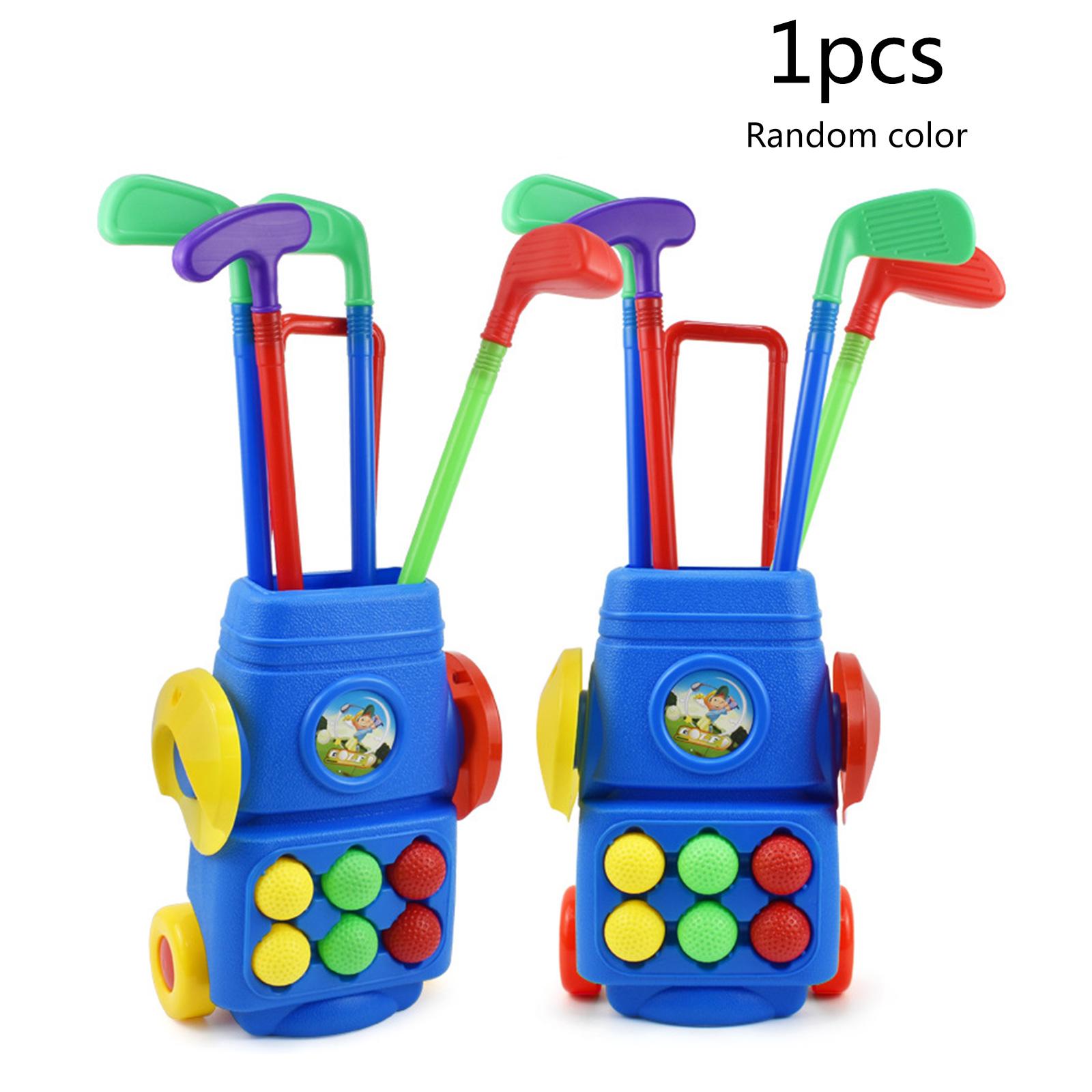 

Детский набор для гольфа, забавные клюшки для гольфа, спортивная игра, мини-клюшка для гольфа, игрушка, мелкая моторика, набор для практики гольфа, спорт на открытом воздухе для малышей