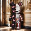 Non-Toxic 5828-Piece Lucky Skull Bear Building Block Model Creative Decor Holiday Gift