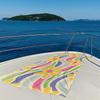 Yellow and Pink Flowers Quick Drying Bath Towel Microfiber beach towel light weight swimming camping yoga beach out