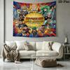 Onepunch Man Wall Tapestry Aesthetic Wall Hanging Printed Fabric Blanket Decorative Tapestries For Bedroom Living Room Home Decor