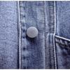 Jacke Damen Lose bestickte einfarbige kurze Jackenoberseite