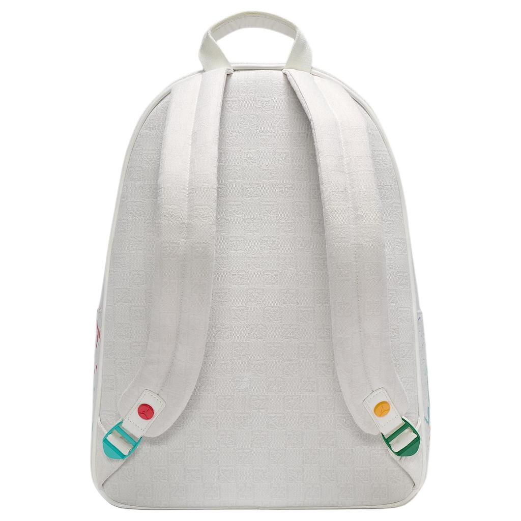 New Jordan Monogram Polyester Backpack Unisex White FJ6784-133