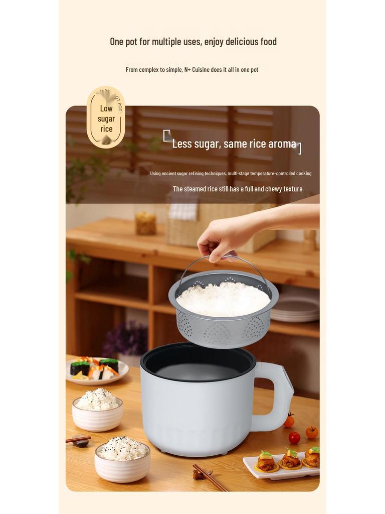 2L Multifunkční rýžovar a parní hrnec pro použití na koleji
