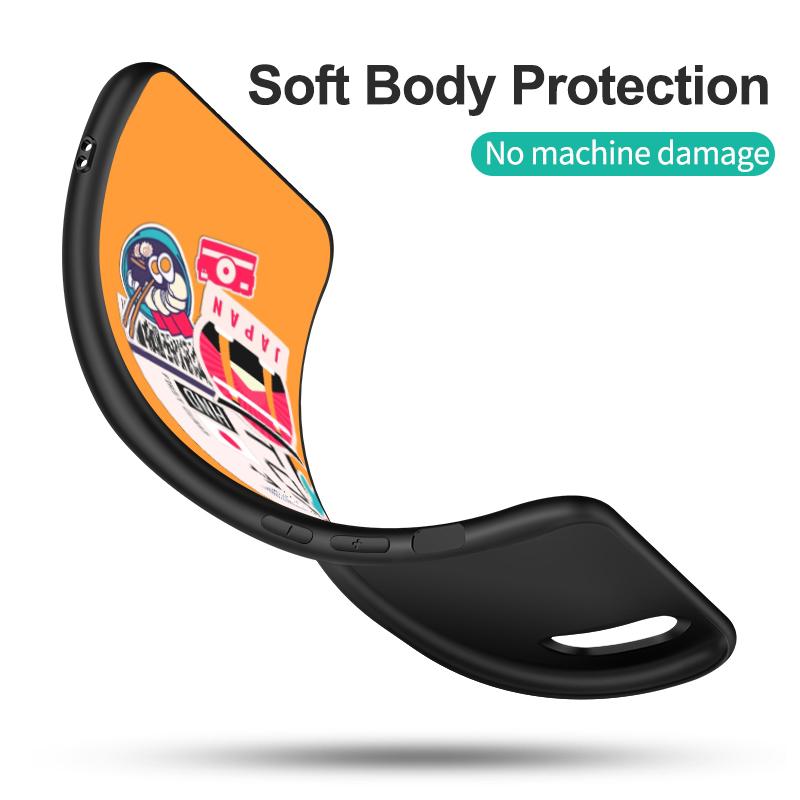 Black Tpu Case For Samsung Galaxy F23 M12 M22 M23 M32 4G M52 5G M30S M21 Boarding Pass Traveltickets