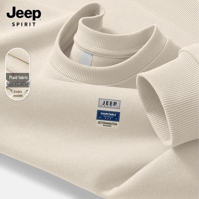 JEEP SPIRIT Herren Locker Geschnittenes Rundhals-Sweatshirt