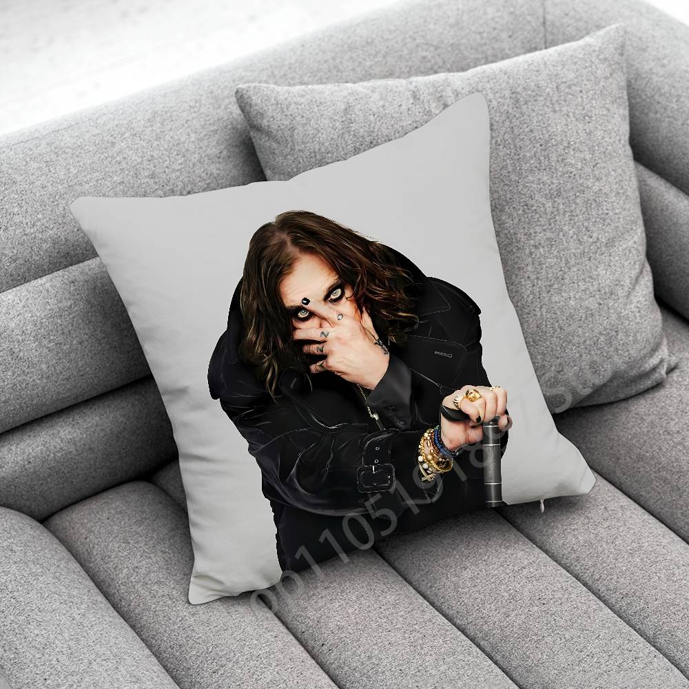 O-Ozzy Osbourne Throw Pillow Case For 45X45Cm 40X40Cm 55X55Cm 50X50Cm 30X30Cm Square Car Pillowcase Shell