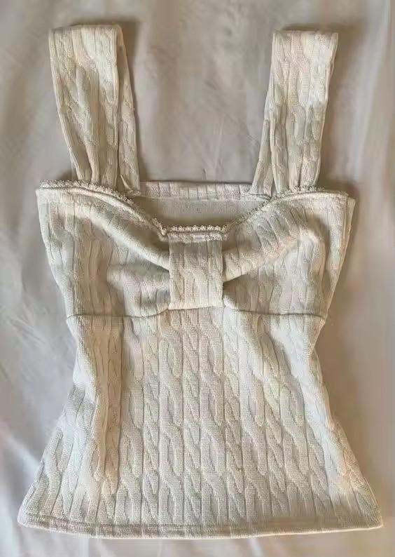 Y2K Harajuku Lace Bow Camisole - Spicy Girl Retro Summer Top