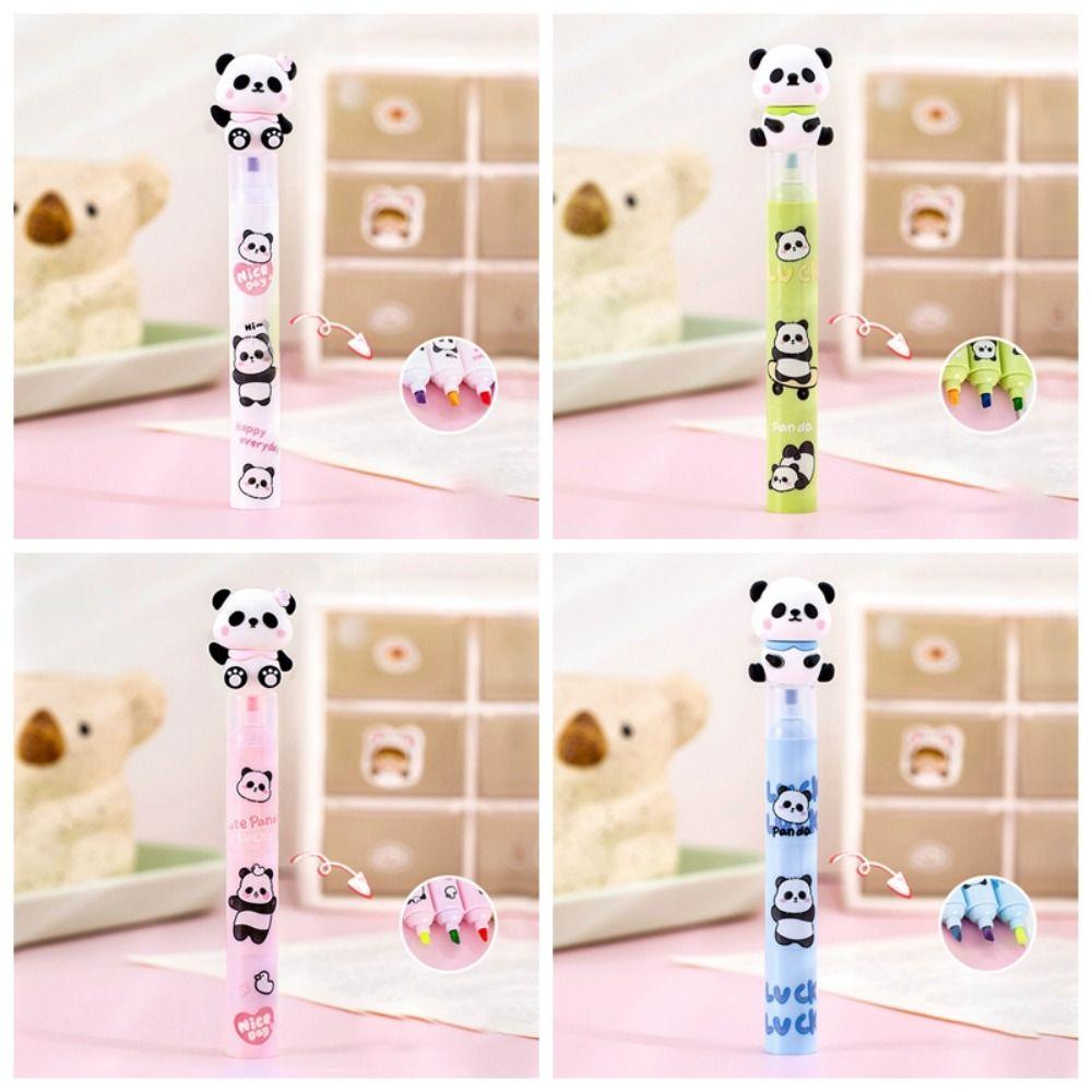 Creative Fluorescent Pen Cartoon Diy Color Ledger Pen Marker Pen  School Office