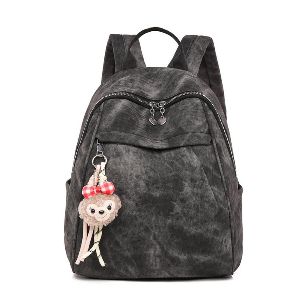 Backpack Women PU Vintage Lightweight Large Capacity Multi Compartment Commuting Travel Daily