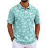 Herren Lässiges Hawaiihemd, Entspannte Passform Kurzarm-Oberteil, Vielseitige Sommerkleidung