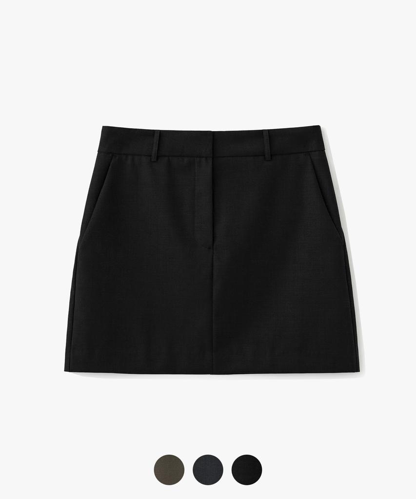 Suare Woman Wool Mini Skirt - 3 Colors