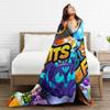 B-Blox Kitsune Frutta Coperta Super Calda Coperta Peluche da Viaggio Comoda per Divano Sedia Copriletto in Flanella Copertura per Divano Letto