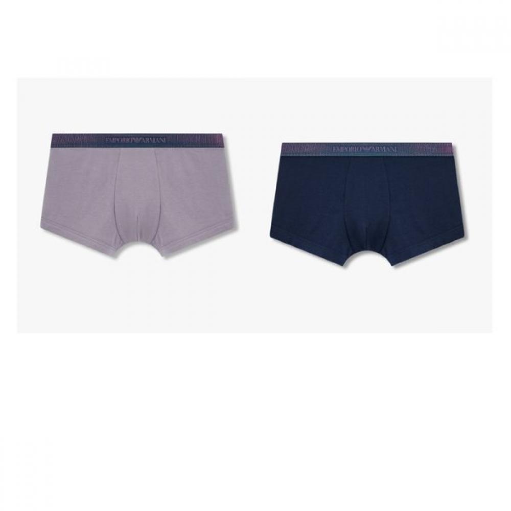 Emporio Armani Мужские Хлопковые боксеры с голограммой 2 типа 0815112001 12003 S