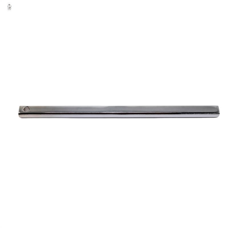 12 Inch Polished Steel Steering Shaft 3/4 Inch DD Double D Street Rod U-Joint Link 12 Inch Steering Rod Shaft