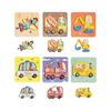 Wooden Puzzle Montessori Educational Toy Children's Shape Puzzle (6 Vehicles)