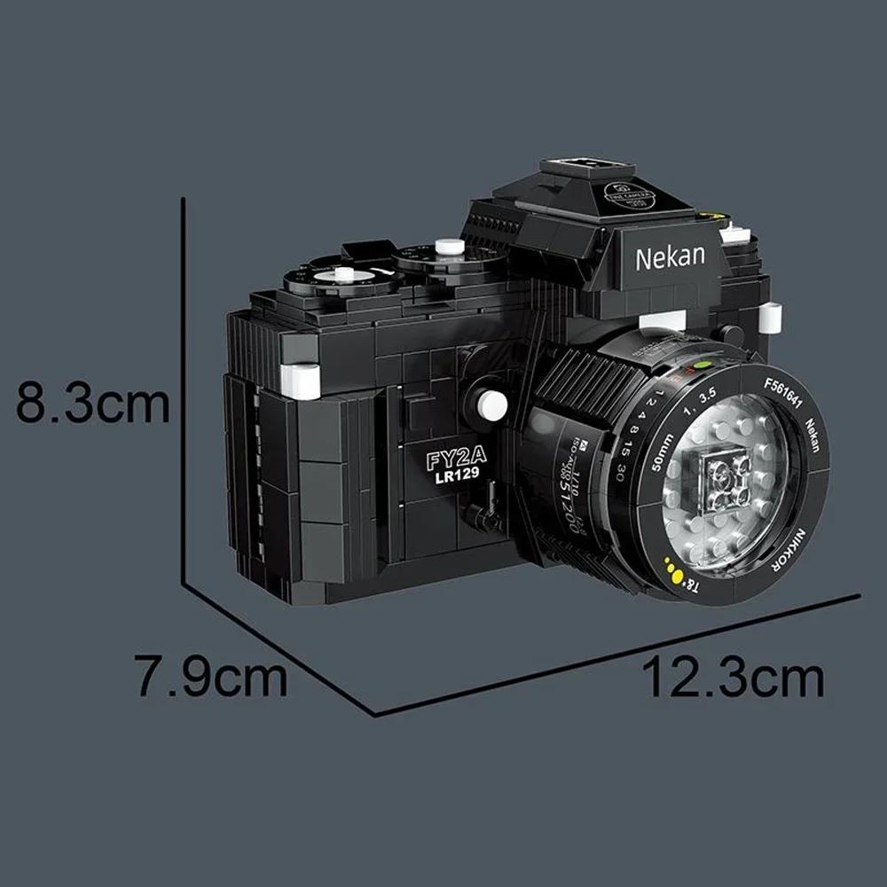 Mechanical Camera Construction Bricks Toy Model – Cool Mechanical Details Multiple Camera Styles DO IT YOURSELF Gift Idea and Toy ideal for Children