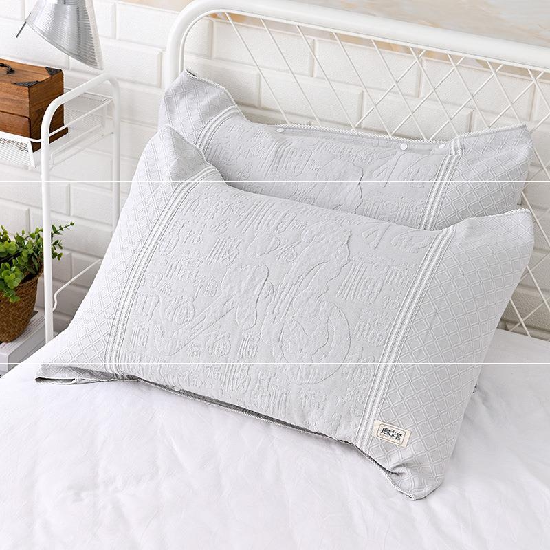 Buckle Design Can Be Fixed and Adjustable Non-slip Slip Off Pillowcase Single Gauze Pillow Cover Magic Pillow Cover Pillow Case
