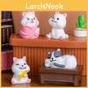 Creative Resin Cat Figures For Office Desk Adorable Miniature Animal Decor