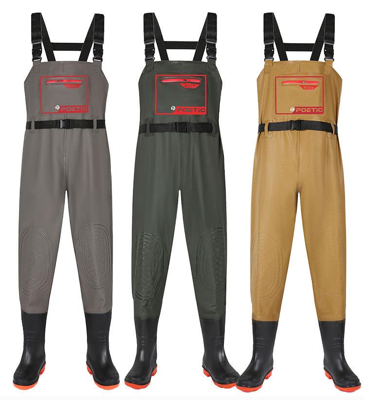 Aquaculture Work Overalls: Durable One-Piece Bib Waders for Labor Protection