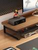 Rotatable Plastic Monitor Riser with Drawer - Ergonomic Desk Storage and Neck Protection