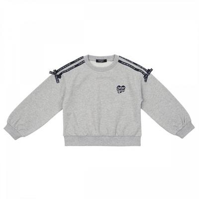 Gray Tape Detail Sweatshirt T54kbt040
