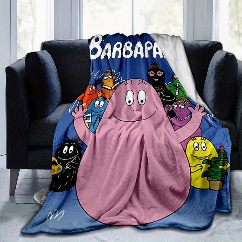 1 Stück, Barbapapa Kuscheldecke, Weiche & Gemütliche Decke für Heimdeko, Sofabezug, Reisen, Camping, Büro-Nickerchen, Geschenke für FreundeB020