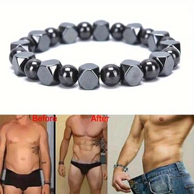 Pulsera de Cuentas de Obsidiana Negra Hematita Ojo de Tigre para Hombre - Piedra Natural Protección Circulatoria Joyería Duradera Diseño Elegante con Cuentas